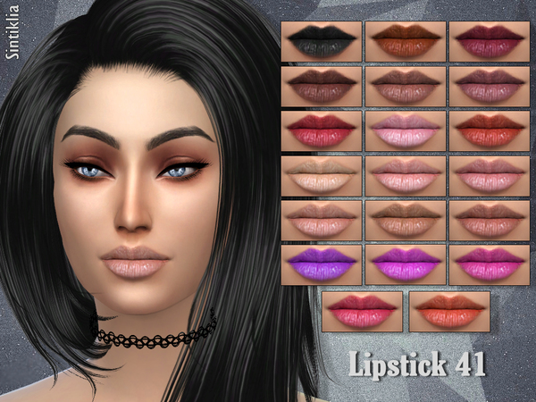  The Sims Resource: Lipstick 41 by Sintiklia