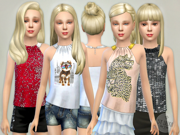  The Sims Resource: Top   Collar Metal by lillka