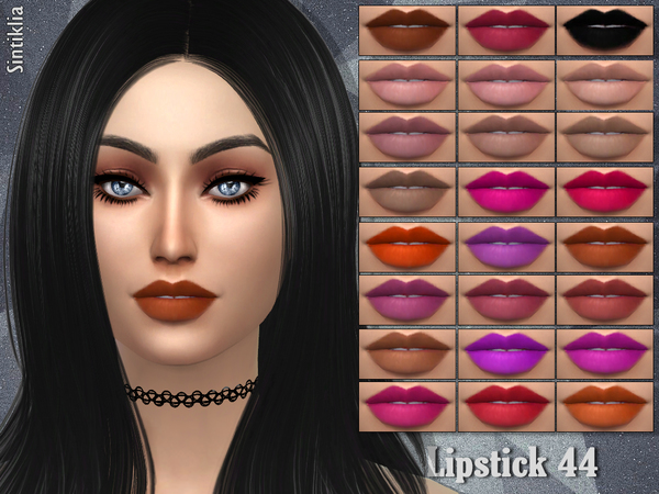  The Sims Resource: Sintiklia   Lipstick 44