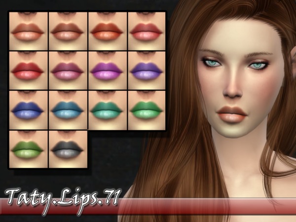  The Sims Resource: Lips 71 by Taty