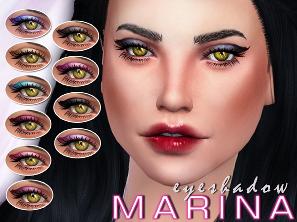  The Sims Resource: Marinas Eyeshadow by SenpaiSimmer