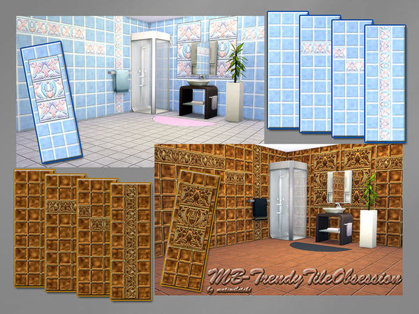  The Sims Resource: Trendy Tile Obsession by matomibotaki