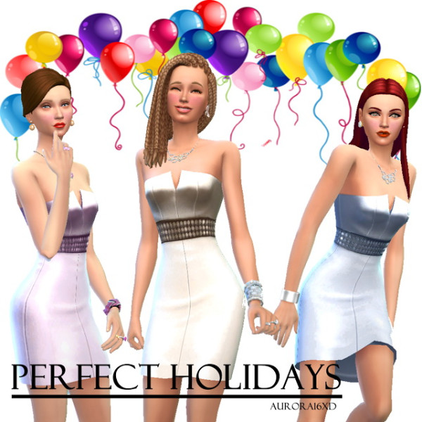  Sims My Homes: Perfect Holidays dress