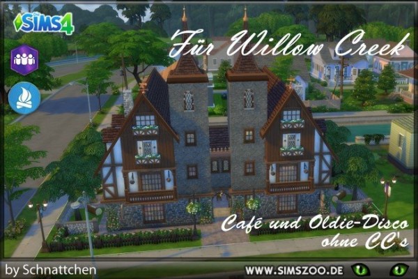  Blackys Sims 4 Zoo: Cofee and oldie disco by Schnattchen