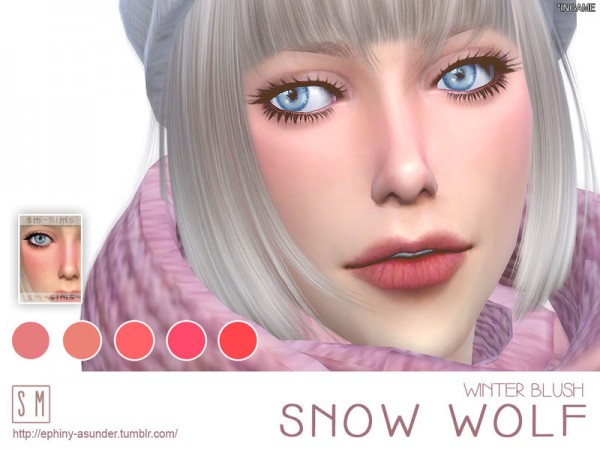  The Sims Resource: Snow Wolf   Winter Blush by Screaming Mustard