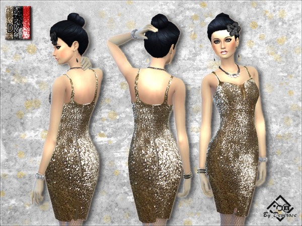  The Sims Resource: Sansilvestro Dresses by Devirose