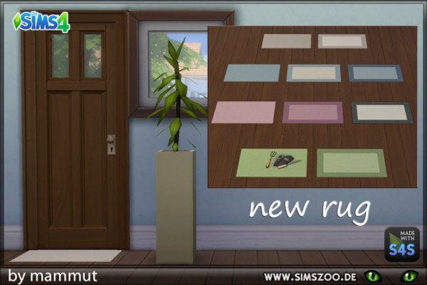  Blackys Sims 4 Zoo: Small rug by Mammut