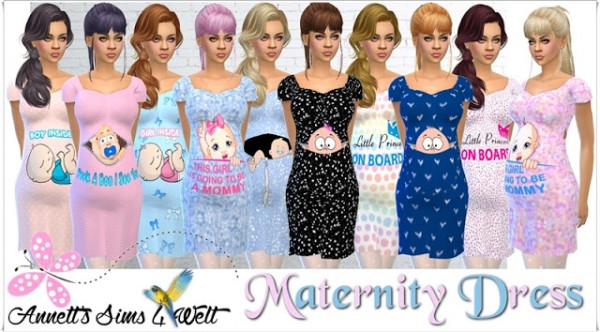  Annett`s Sims 4 Welt: Maternity Dress