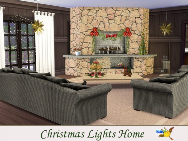  The Sims Resource: Christmas Lights Home by evi