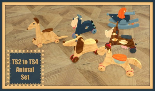 Dinha Gamer: Animal Set toys converted from TS2 to TS4