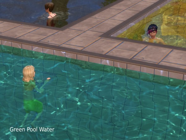  Mod The Sims: Multi Color Pool Water by plasticbox