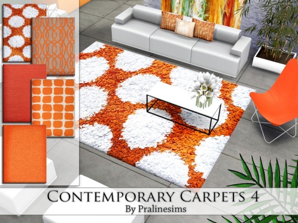  The Sims Resource: Contemporary Carpets 4 by Pralinesims