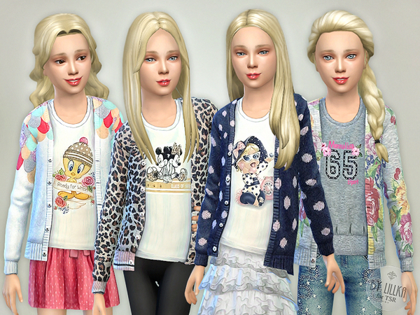  The Sims Resource: Pretty Cardigan P4 by lillka