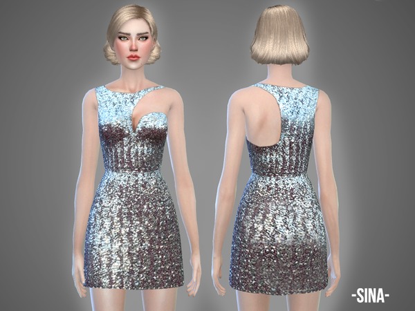  The Sims Resource: Sina   dress by April