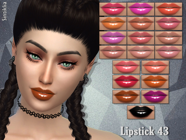  The Sims Resource: Lipstick 43 by Sintiklia Sims