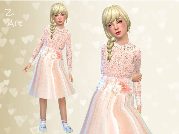  The Sims Resource: Small Love dress by Zuckerschnute20