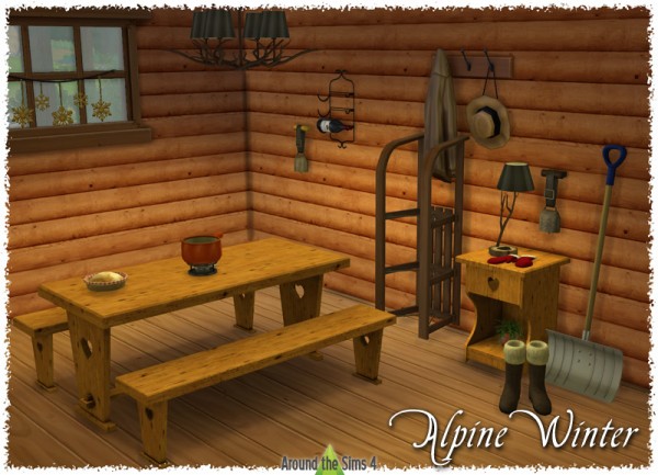  Around The Sims 4: Alpine Winter Diningroom