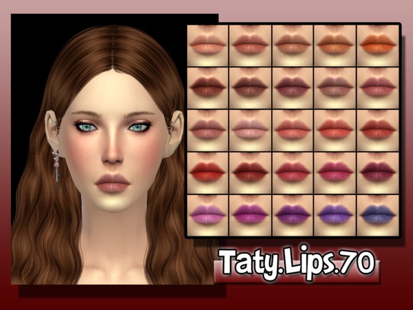  The Sims Resource: Lips 70 by Taty
