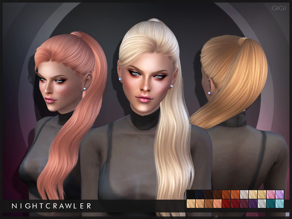  The Sims Resource: Nightcrawler   Gigi hairstyle
