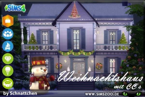  Blackys Sims 4 Zoo: Christmas House by Schnattchen