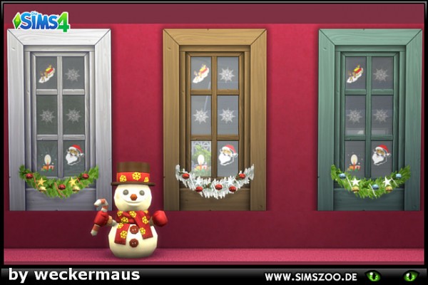  Blackys Sims 4 Zoo: Xmas Window by weckermaus