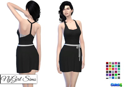  NY Girl Sims: Braided Racerback Dress