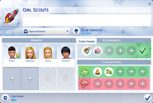  Mod The Sims: Gender Filters for Club by r3m