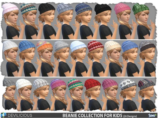  The Sims Resource: Beanie Collection  26   Kids 24 by Devilicious