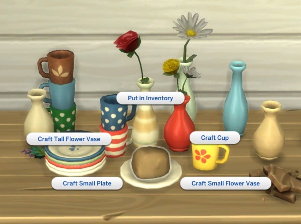  Mod The Sims: Craftable Pottery by plasticbox