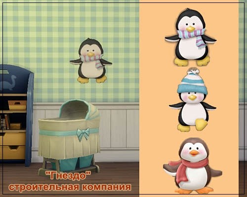  Sims 3 by Mulena: Penguins wall stickers