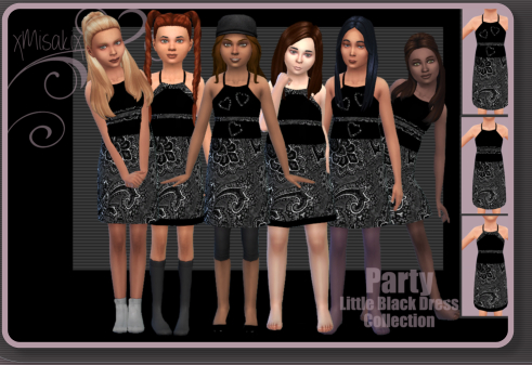  Xmisakix sims: Little black dress collection