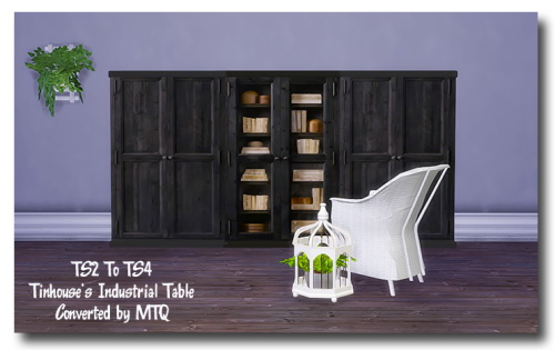 Msteaqueen: Tinhouse’s Industrial Table   Antiqued Black converted from TS2 to TS4