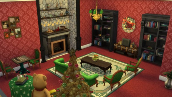  Blackys Sims 4 Zoo: X mas Livingroom by SimsAtelier