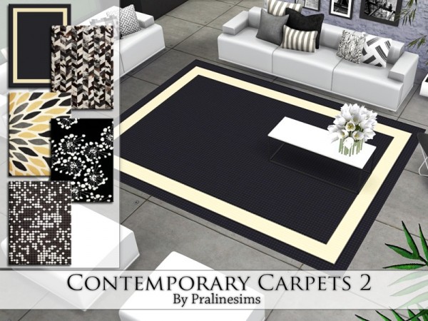  The Sims Resource: Contemporary Carpets 2 by Pralinesims