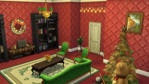  Blackys Sims 4 Zoo: X mas Livingroom by SimsAtelier