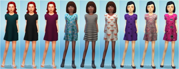  Onyx Sims: Shift Dress