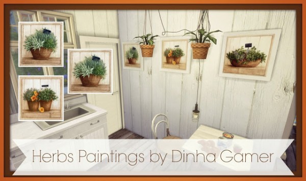  Dinha Gamer: Herbs Paintings