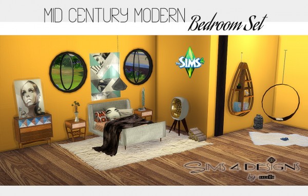 Sims 4 Designs: Mid Century Modern Bedroom