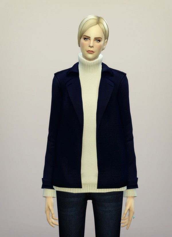  Rusty Nail: Turtleneck sweater coat F