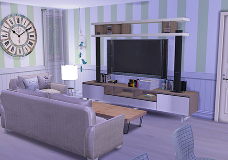  Enure Sims: Striped Panelling Walls