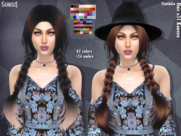  The Sims Resource: Sintiklia   Hair s31 Kanoya