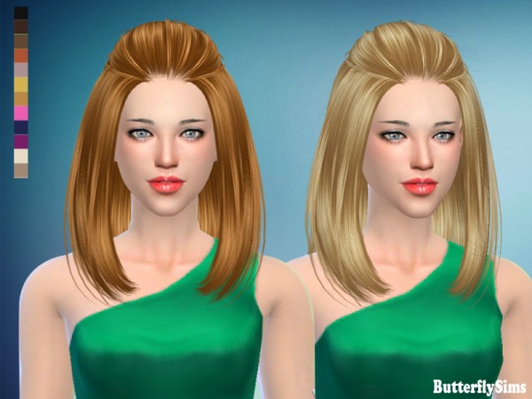  Butterflysims: B flysims 187 No hat   free hairstyle