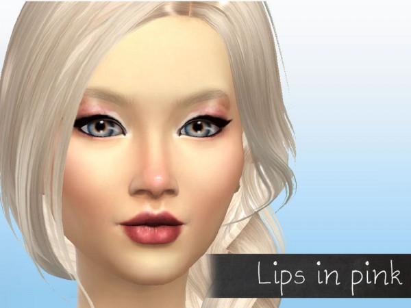  The Sims Resource: Lipgloss No. 4 by fortunecookie1