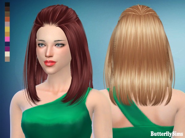  Butterflysims: B flysims 187 No hat   free hairstyle