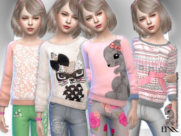  The Sims Resource: Jodie Sweater by EsyraM