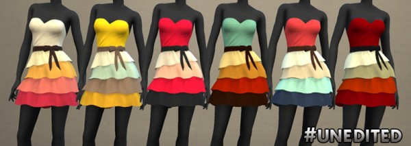  Simsworkshop: Palette of Ruffles Dress