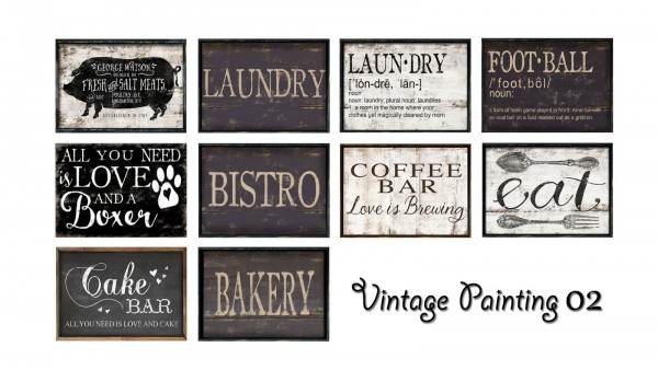  Ruby`s Home Design: Vintage Paintings & Signs