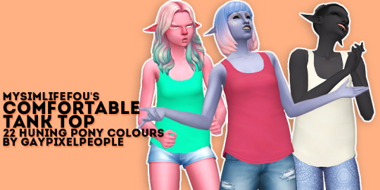  Simsworkshop: Comfortable Tank Top Recolour by gaypixelpeople