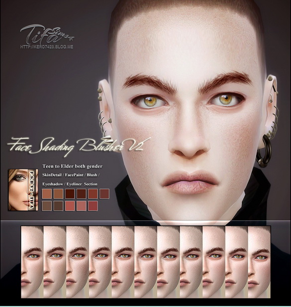  Tifa Sims: Face shading blusher V2