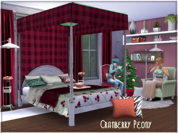  Sims Studio: Cranberry Peony